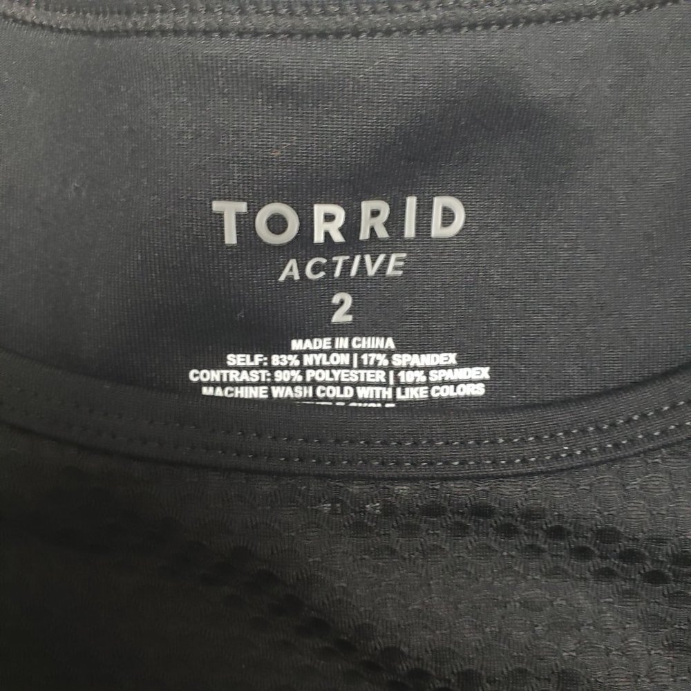 Torrid Black Skull Flames Sports Bra Size XXL Mesh - Picture 12 of 14